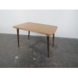 Mid century foldable teak side table. H35 x L56 x W40