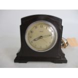 Ferranti Bakelite art deco electric mantle clock. Working