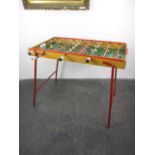 Vintage table football, freestanding football game.