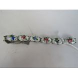 Vintage sterling silver (Norway ) enamel bracelet