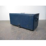 Large vintage engineers metal tool chest, L58 x W27 x H27cms.