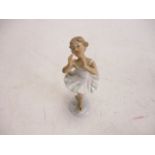 Vintage Wallendorf 1764 crown German porcelain ballerina figurine.