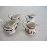 Royal Worcester jug selection cream jug, cabbage leaf jug, oriental garden & Grainger rococo.