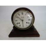 Vintage Comitti of London mantle clock glass loose but intact