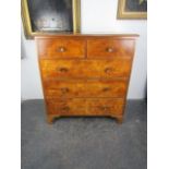 Early 20th century chest of drawers 2 over 3. H118 x W51 x L107 cms.