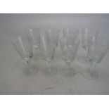 Set of 8 crystal glasses