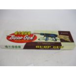 Vintage friction operated burp gun, boxed.