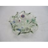 Vintage Murano millefiori glass bowl.