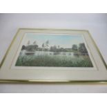 Limited edition print 299/350 "Reed bank", signed by Graham Evernden (1947-)