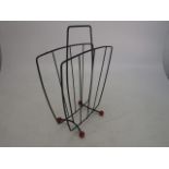 Vintage retro Atomic magazine rack