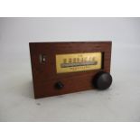 Vintage FM radio megacycles.
