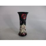 Moorcroft limited edition vase, tribute to Charles Rennie Mackintosh, 10 inch tall.