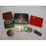 Vintage collection of storage tins