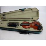 Antoni 3/4 22 inch student violin with case.