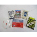 Collection of vintage card games.