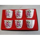 Set of vintage Royal Crown Derby boxed egg cups
