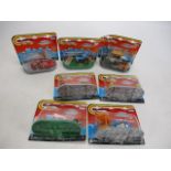 Selection of Majorette vehicles sealed on card.