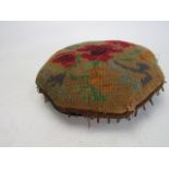 Antique tapestry footstool