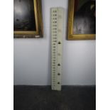 Modernist ruler board & clips. H150 x W20cms.
