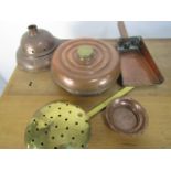 Collection of vintage copper items