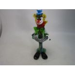 Vintage 45cm Large Murano style clown