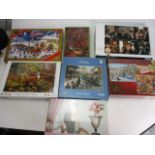 Mixed lot of jigsaws majority sealed to include Downton Abbey, Christmas puzzle, spirit of the tiger