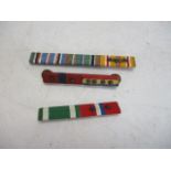 3 x American ribbon bar medals.