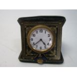 Vintage cased travel clock