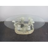 Modern Seaweed coffee table, H40 x L120 x W70