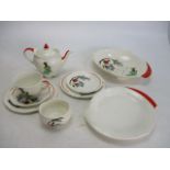 1950's Royal Winton Grimades calypso selection to include teapot cup/saucers etc.