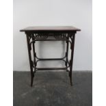 Antique Fischell side table. H71 x W38 x L57cms.