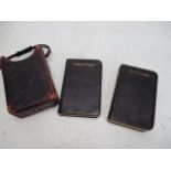 Antique prayer & Hymns book set in case.