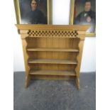 Vintage pine Welsh dresser top, L129x H130 x D30cms.