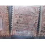 SG141 1878 2 1/2d rosy mauve plate 12, Cat £85.