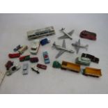 A collection of vintage diecast to include Dinky Corgi and Matchbox