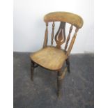 Vintage oak country house chair