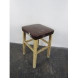 Mid century vinyl top stool.