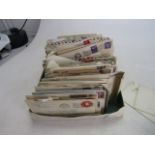 Very large collection of American stamps on envelope with original correspondence inside some have