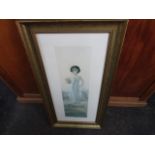 Large gilt framed print