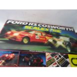 Scalextric racing set with extra cars