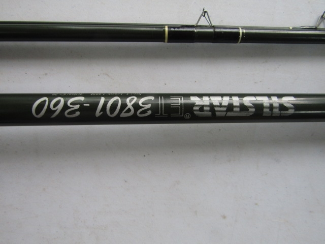 3 fishing rods and chair Silstar ET 3801-360 Silstar SP60 3572-300 and a telescopic rod - Image 2 of 6