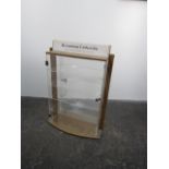 Vintage Swarovski shop display cabinet with key. H67 x L47 x W22cms.