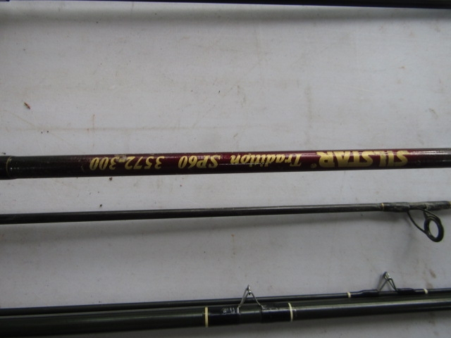3 fishing rods and chair Silstar ET 3801-360 Silstar SP60 3572-300 and a telescopic rod - Image 3 of 6