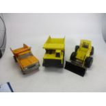 Trio of vintage Tonka to include tippers and Bulldozer.