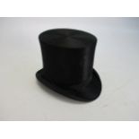 Vintage top hat, S. Fletcher Bradshawgate Bolton. L7 1/2 x W6 inch