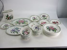 Portmeirion pottery selection ''Botan and garden'' serving plates, dinner bowls etc