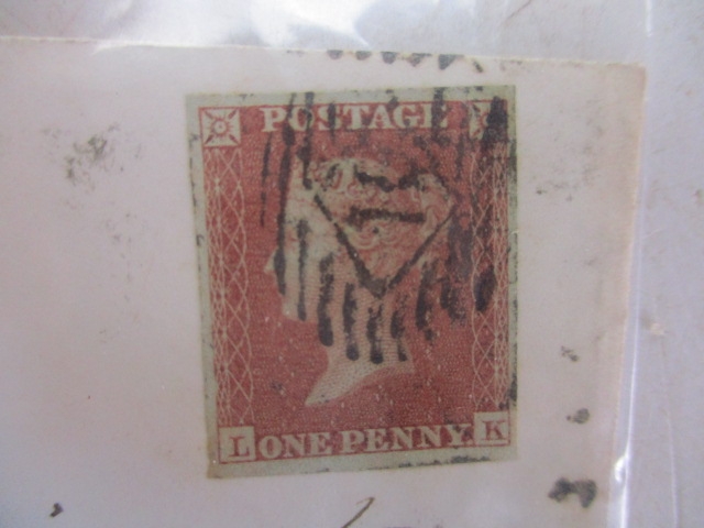 SG 8 on cover 1d red plate 166 imperf, Cat £50+. - Image 2 of 2