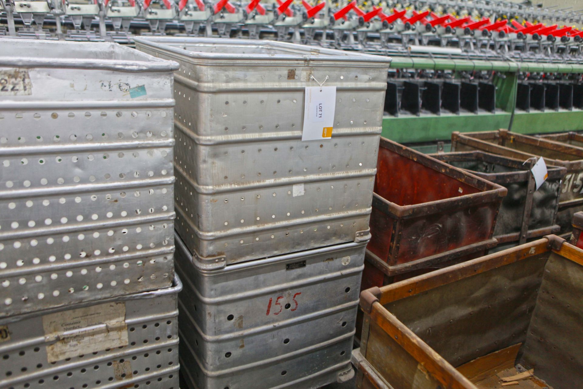 2 Aluminium Carts used for yarn steaming