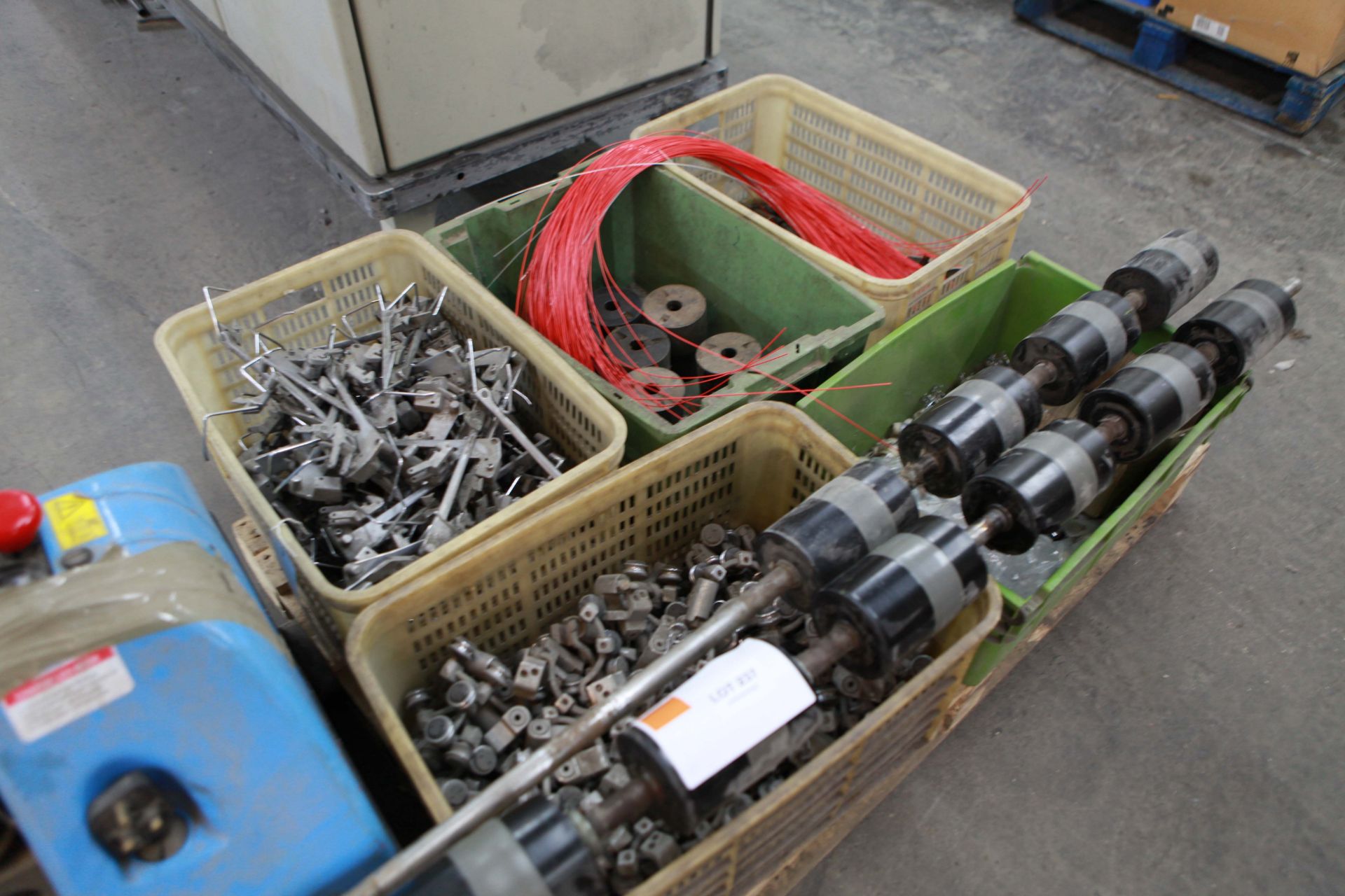 Pallet of winding machine spares