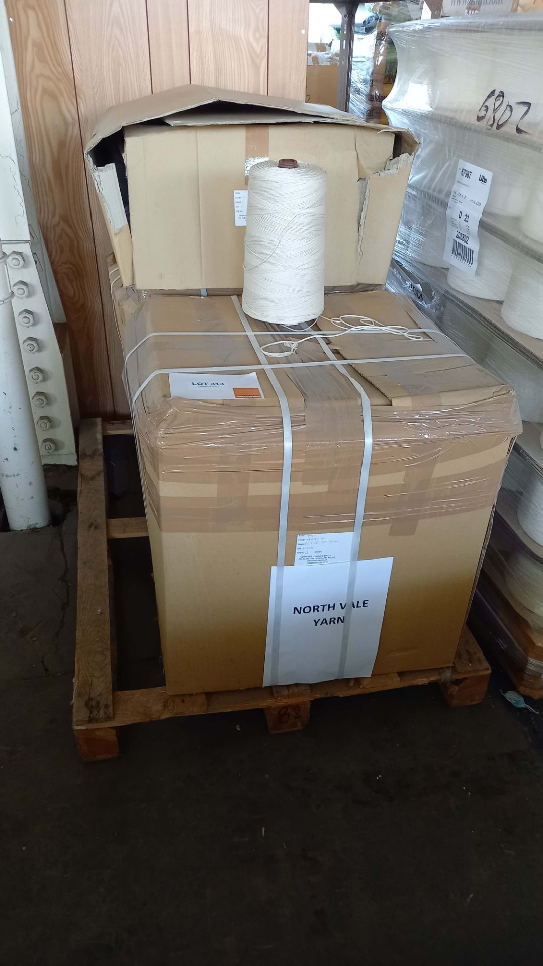 Pallet of 3 cartons of Mercerised Cotton Yarn 4/5/2/16 weight approx 140g